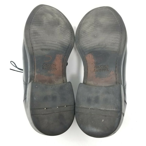 Johnston Murphy Medium Plain Toe Black Shoe - Picture 11 of 11